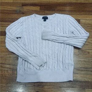 Polo by Ralph Lauren kids Lilac Cable Knit Sweater 8-10 size